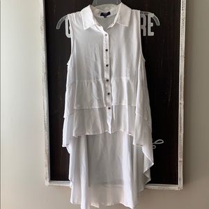 High/low button down